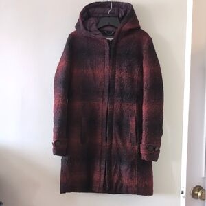 Down Wool Blend Coat Geox Size 10